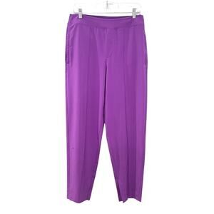 Athleta Womens Pants 10 Purple Vienna Slim Tapered Pull On Stretch